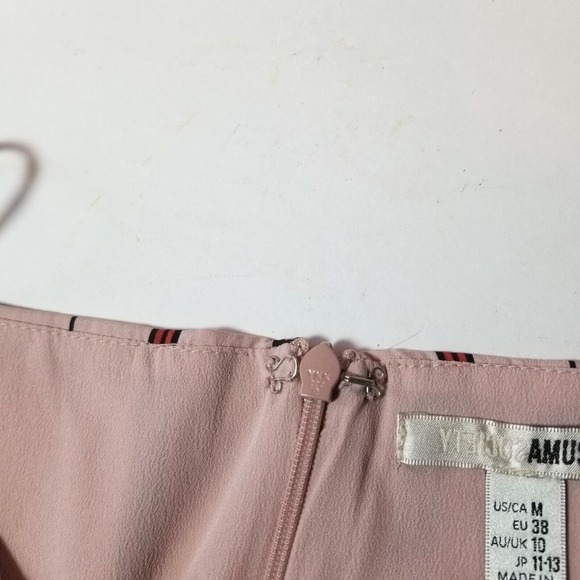 NWT Amuse Society Women's Tiny Dancer Striped Lined Slip Dress Medium Festival - Picture 5 of 11